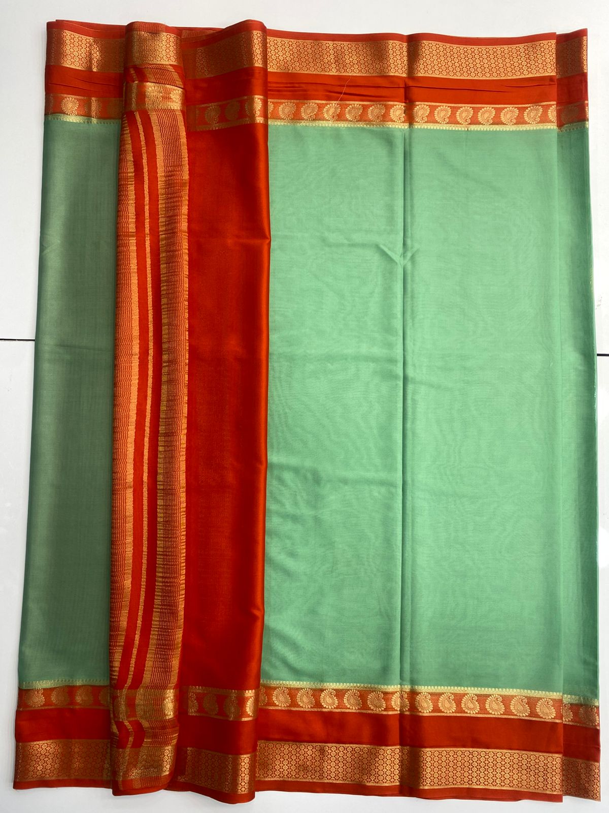 Mysore Crepe Bentex Border Saree (3046)
