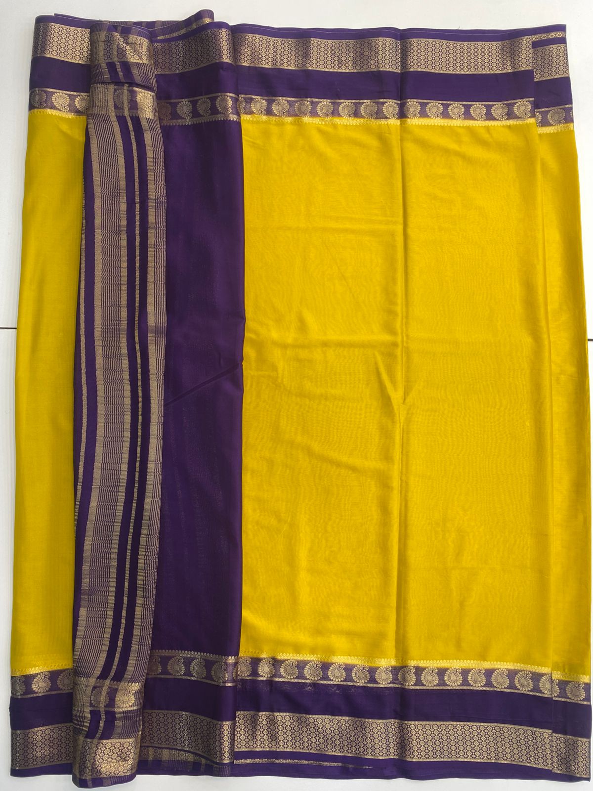 Mysore Crepe Bentex Border Saree (3046)
