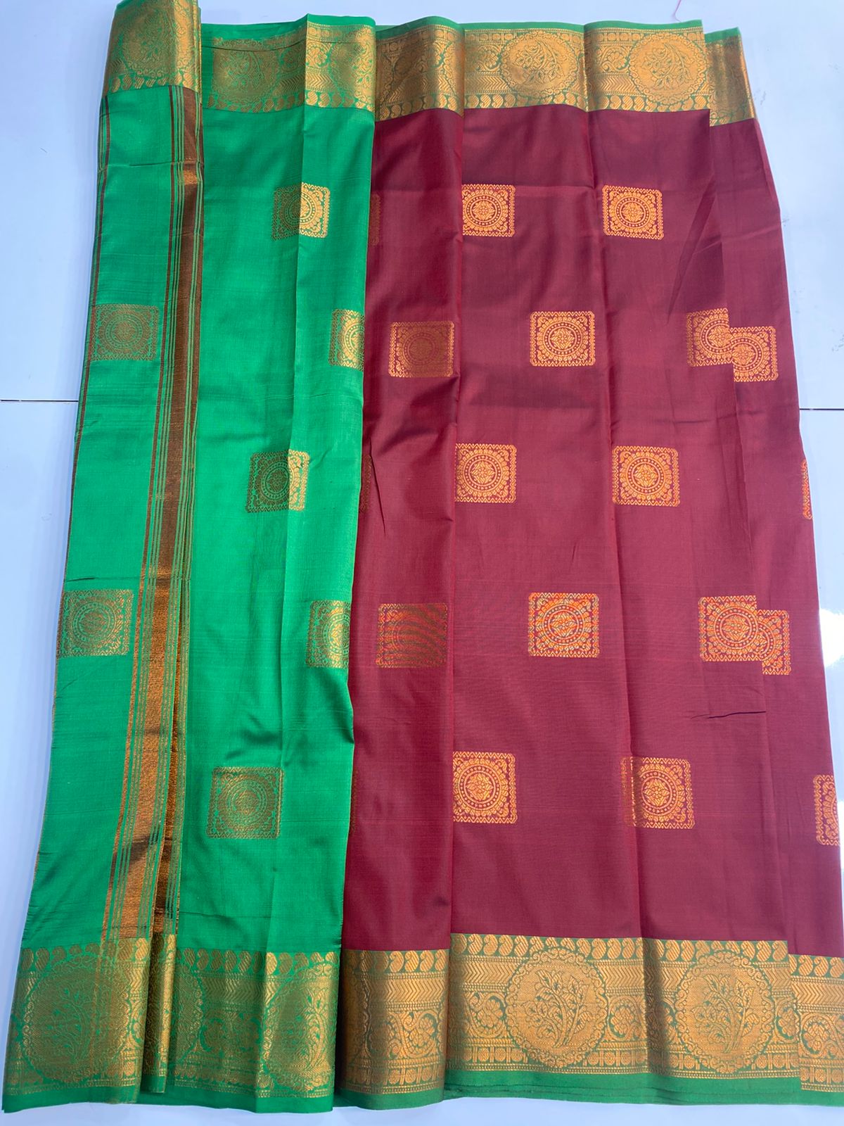 Semi Silk Butta Saree(3057C)