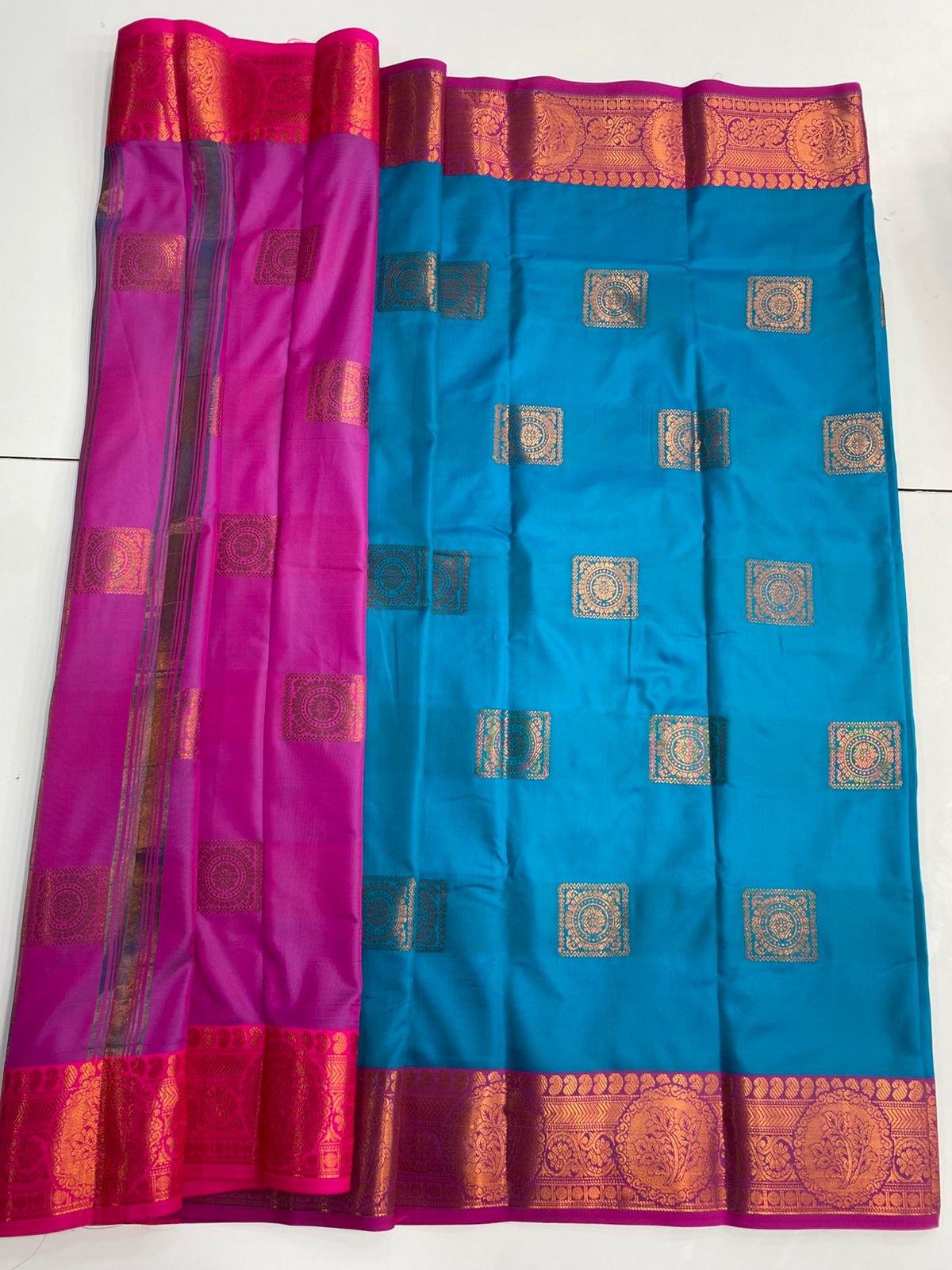 Semi Silk Butta Saree(3057C)
