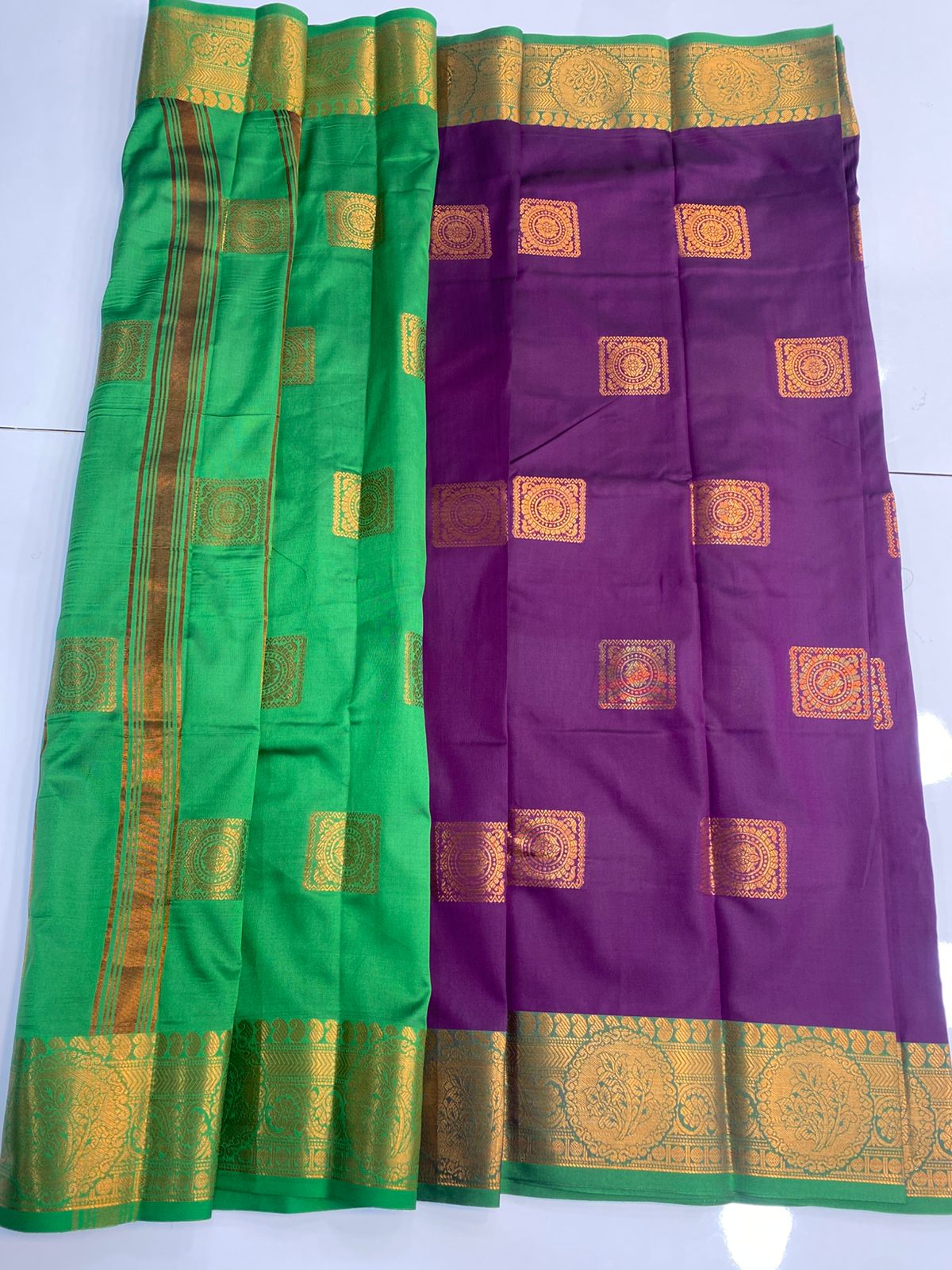 Semi Silk Butta Saree(3057C)