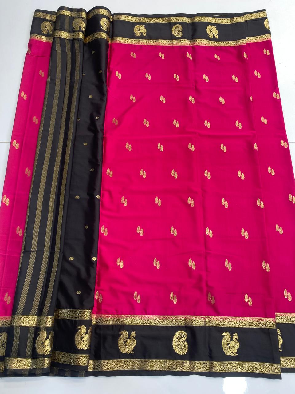 Mysore Crepe Butta Saree(3078)