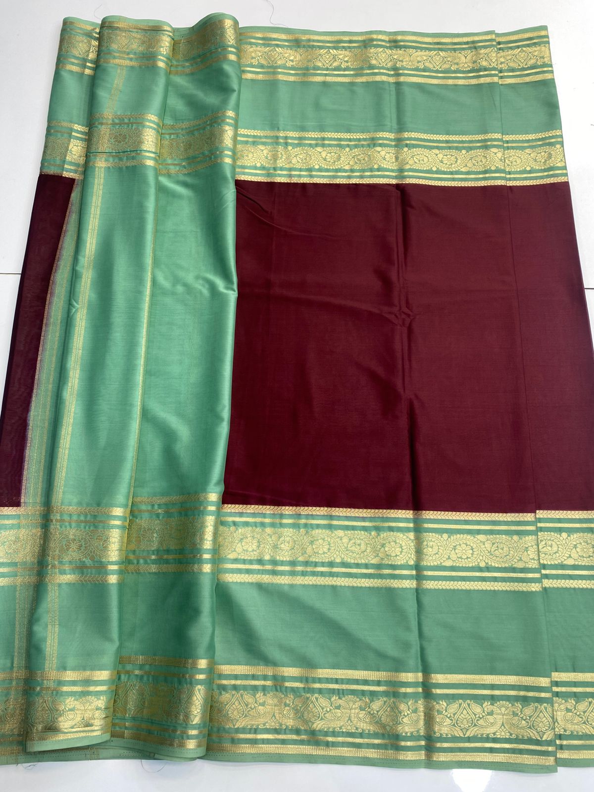 Mysore Crepe Bentex Border Saree(3063)