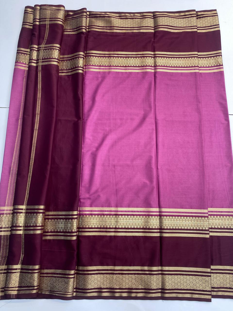 Mysore Crepe Bentex Border Saree(3064)