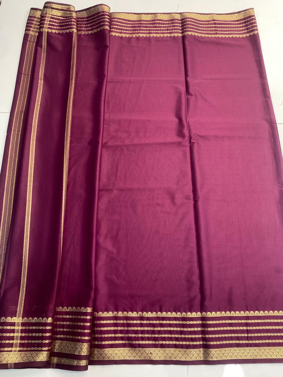 Mysore Crepe Self Saree(3065)
