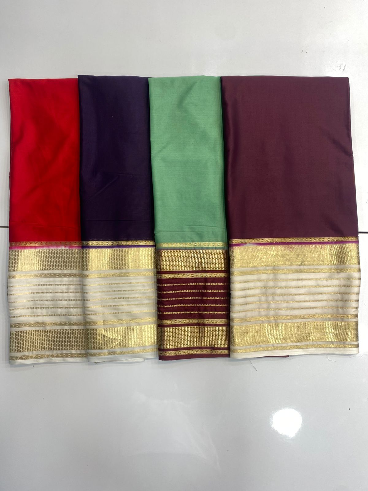 Mysore Crepe Bentex Border Saree(3074)