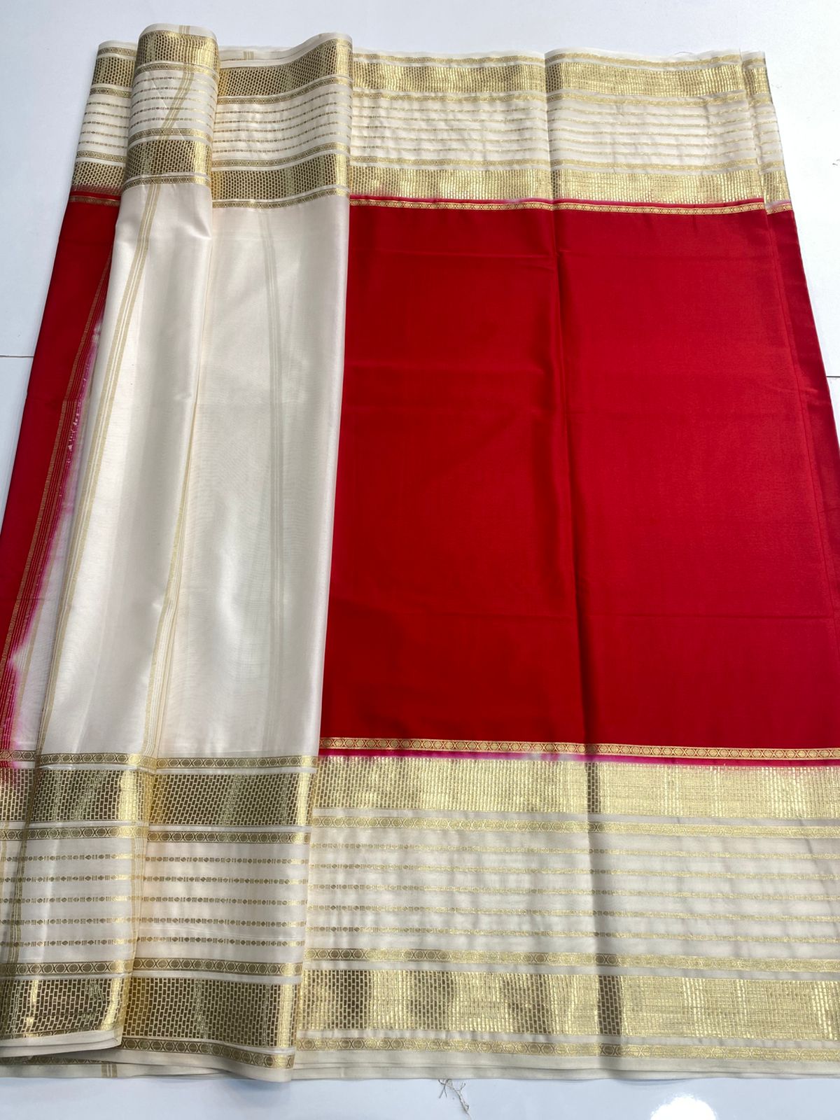 Mysore Crepe Bentex Border Saree(3074)