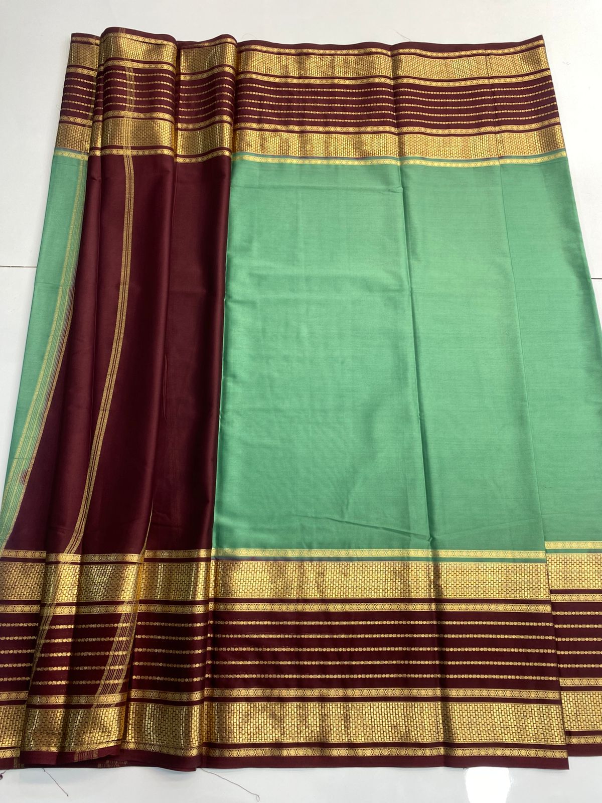 Mysore Crepe Bentex Border Saree(3074)
