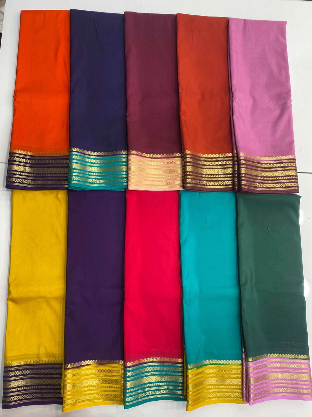 Mysore Crepe Border Saree(3111)