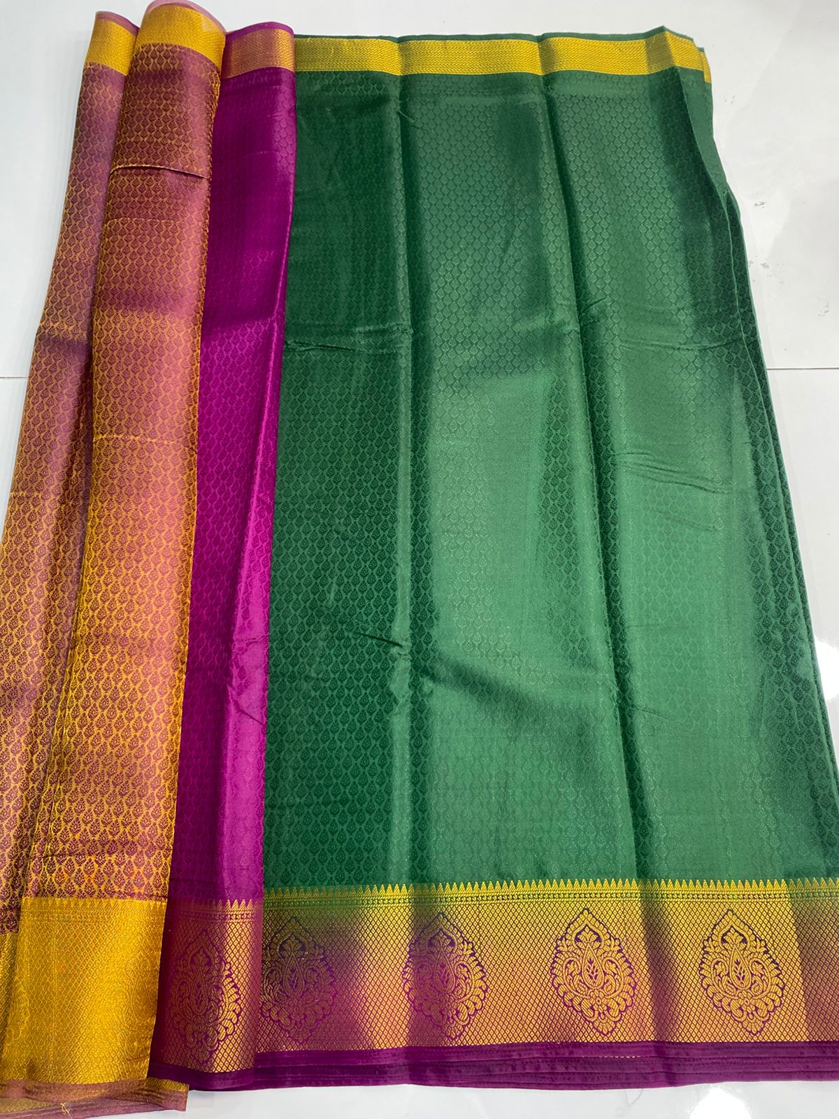 Semi Silk Embose Saree(2948A)