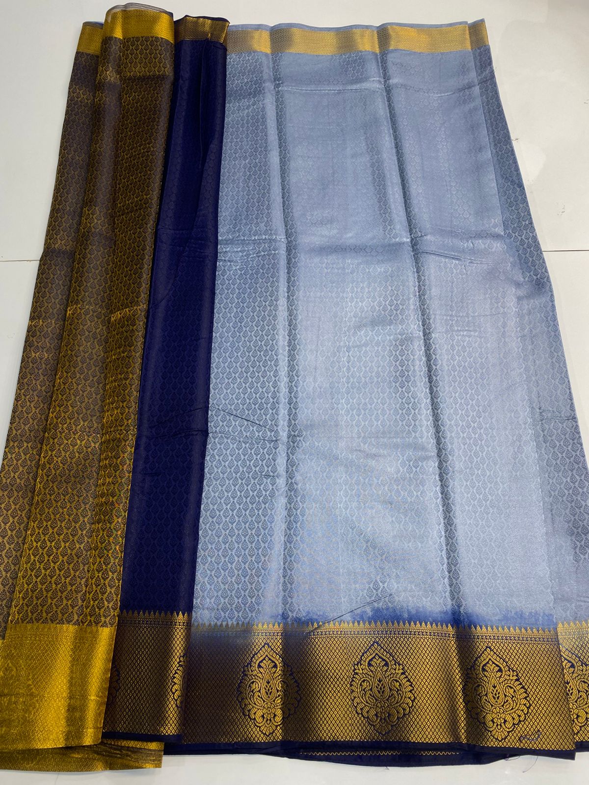 Semi Silk Embose Saree(2948A)