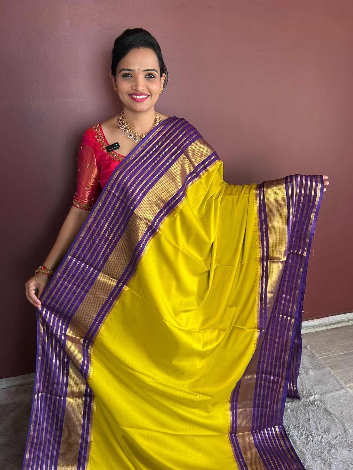 Mysore Crepe Bentex Border Saree (3116)