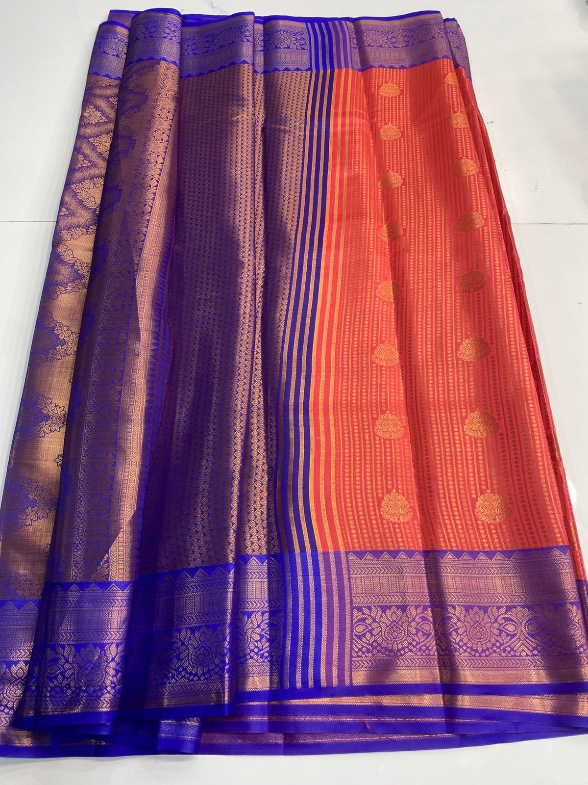 Semi Silk Broket Saree (3113A)