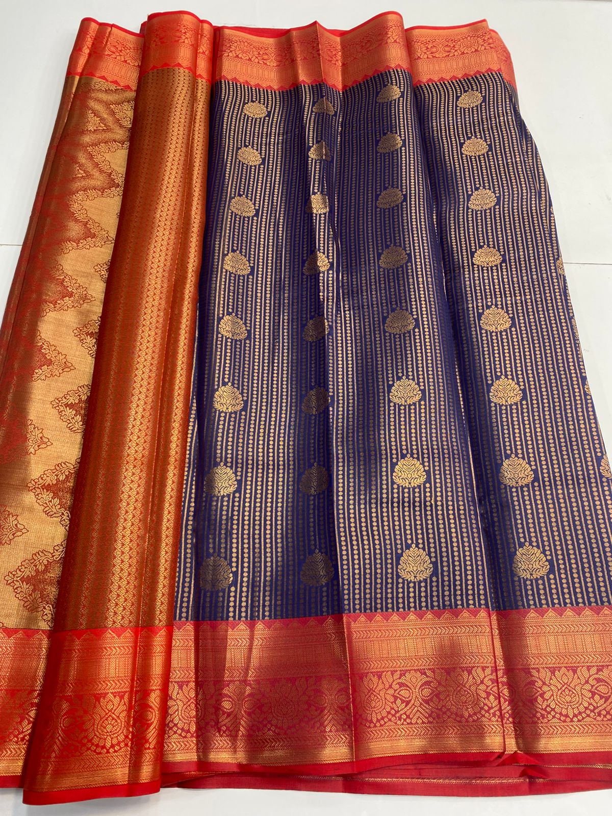 Semi Silk Broket Saree (3113A)