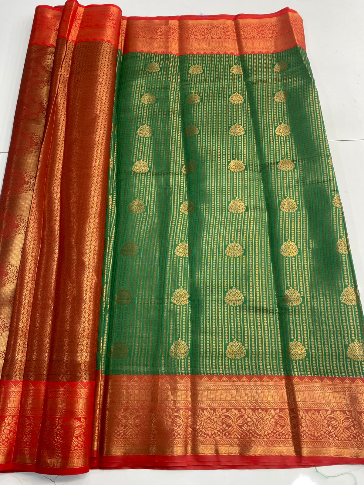 Semi Silk Broket Saree (3113A)
