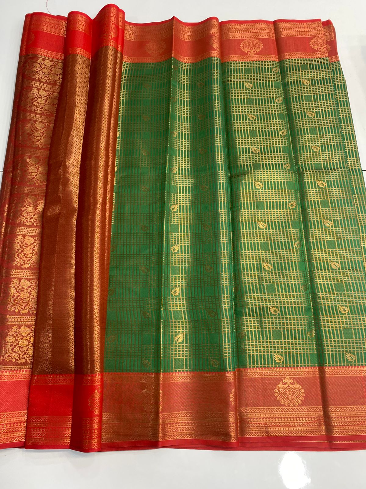 Semi Silk Broket Saree (3113B)