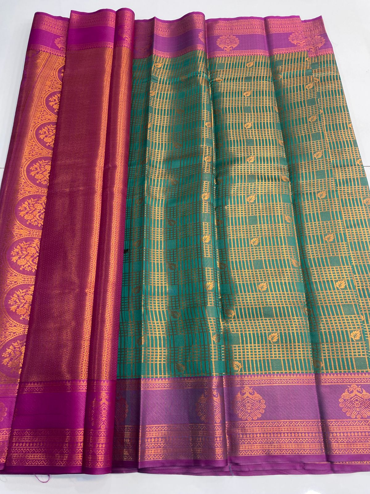 Semi Silk Broket Saree (3113B)