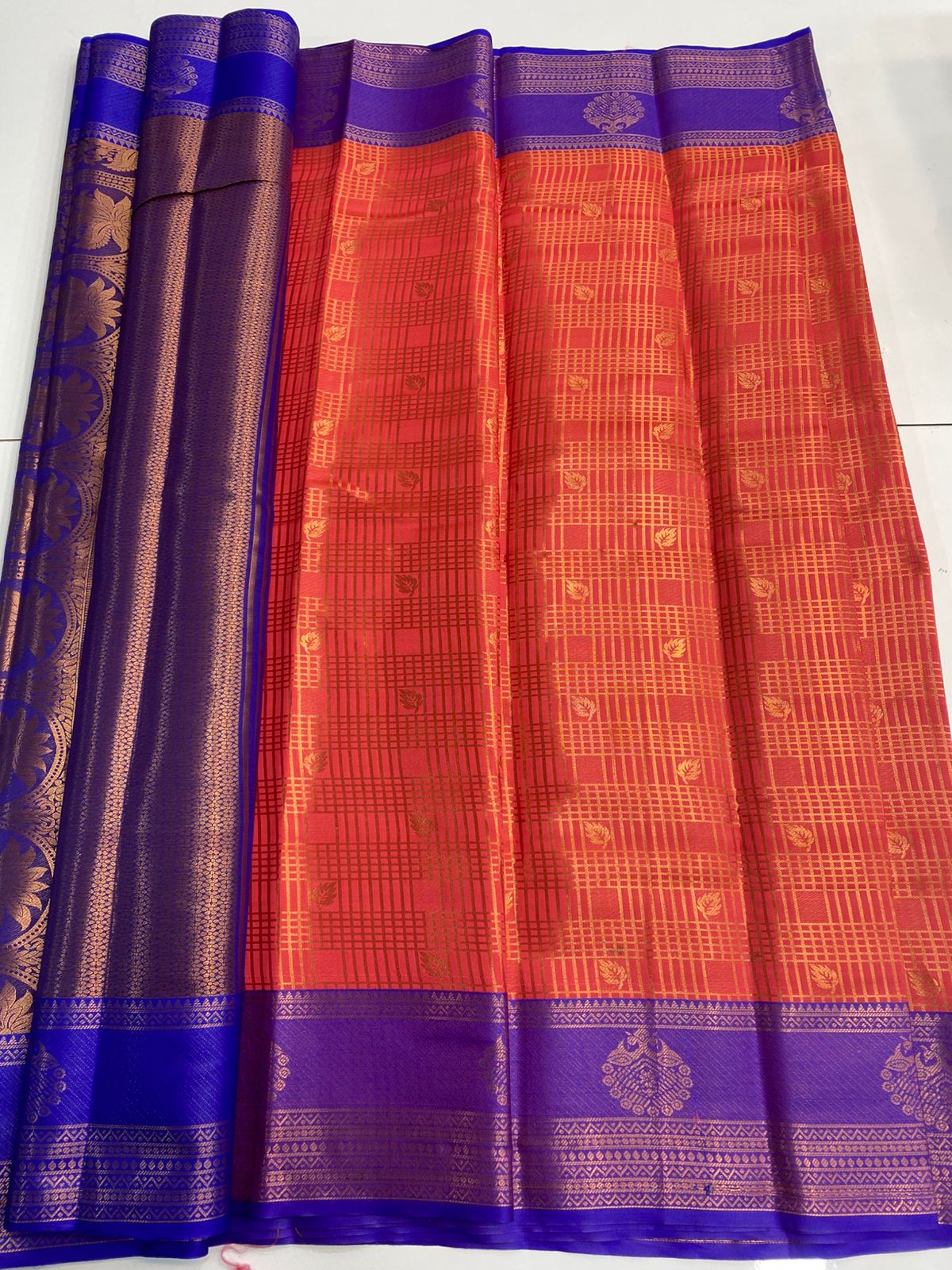 Semi Silk Broket Saree (3113B)