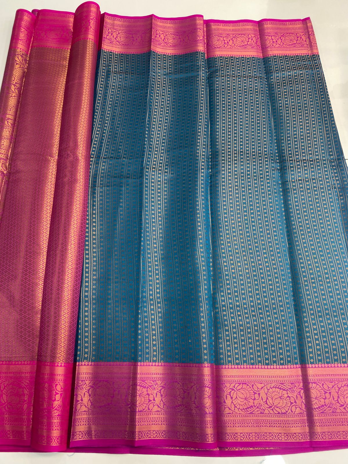 Semi Silk Broket Saree (3113C)
