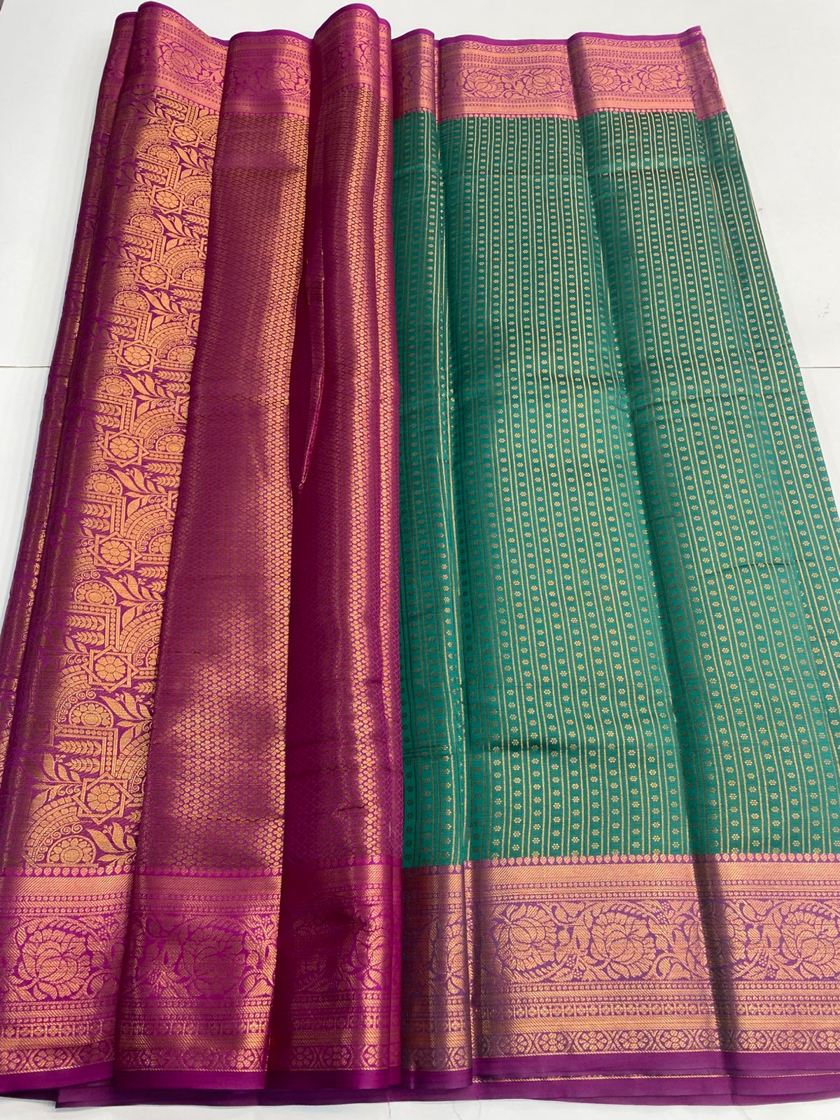 Semi Silk Broket Saree (3113C)