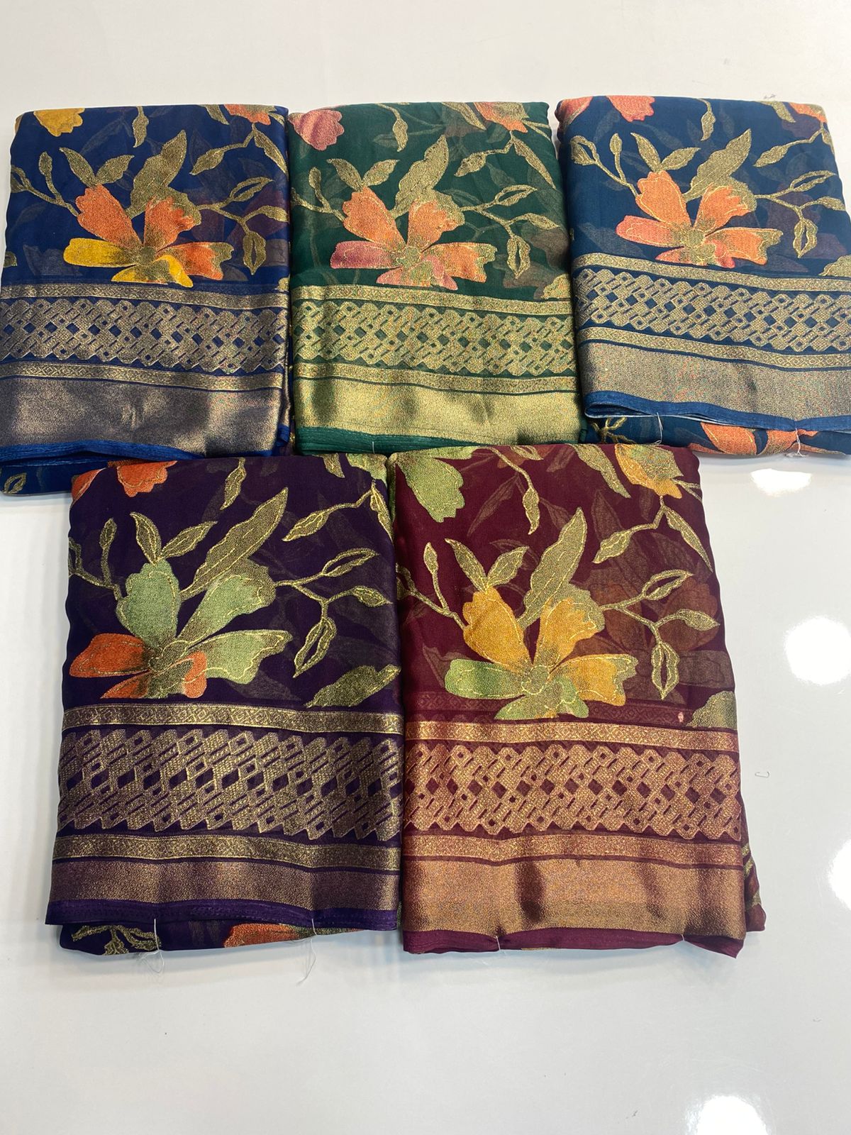 Fancy Brasso Saree (3095)