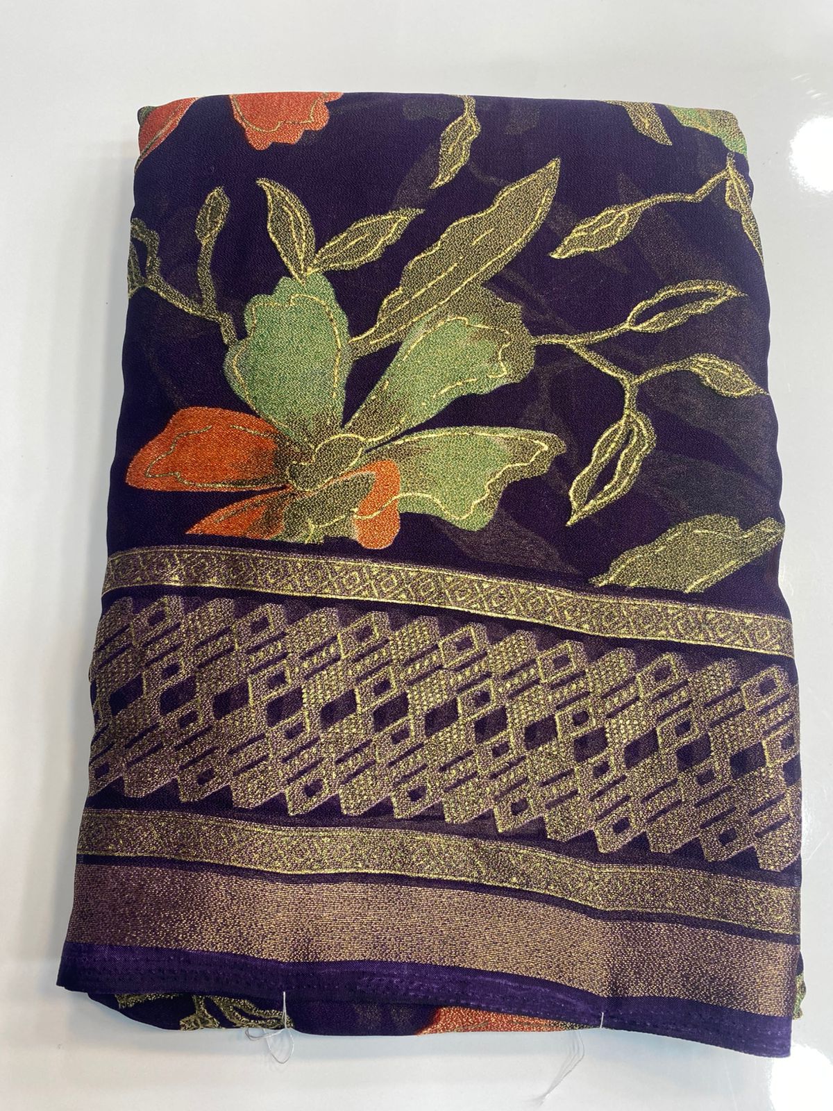 Fancy Brasso Saree (3095)