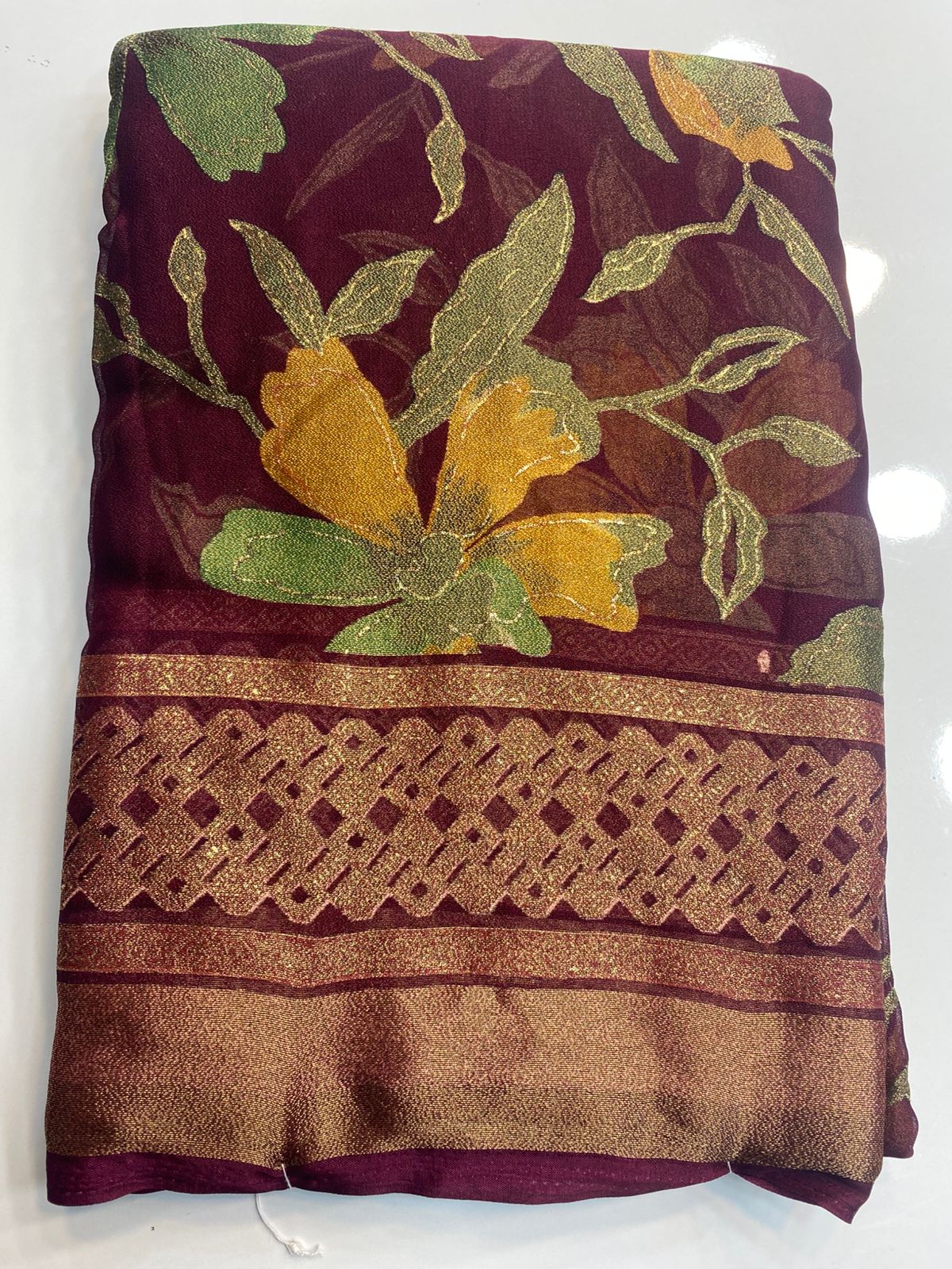 Fancy Brasso Saree (3095)