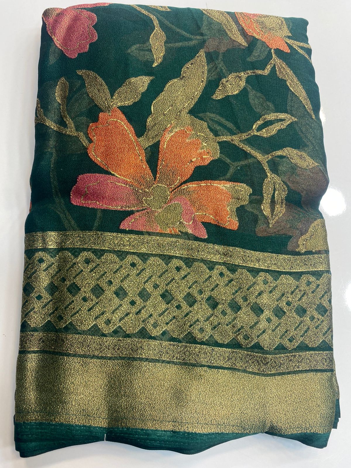 Fancy Brasso Saree (3095)
