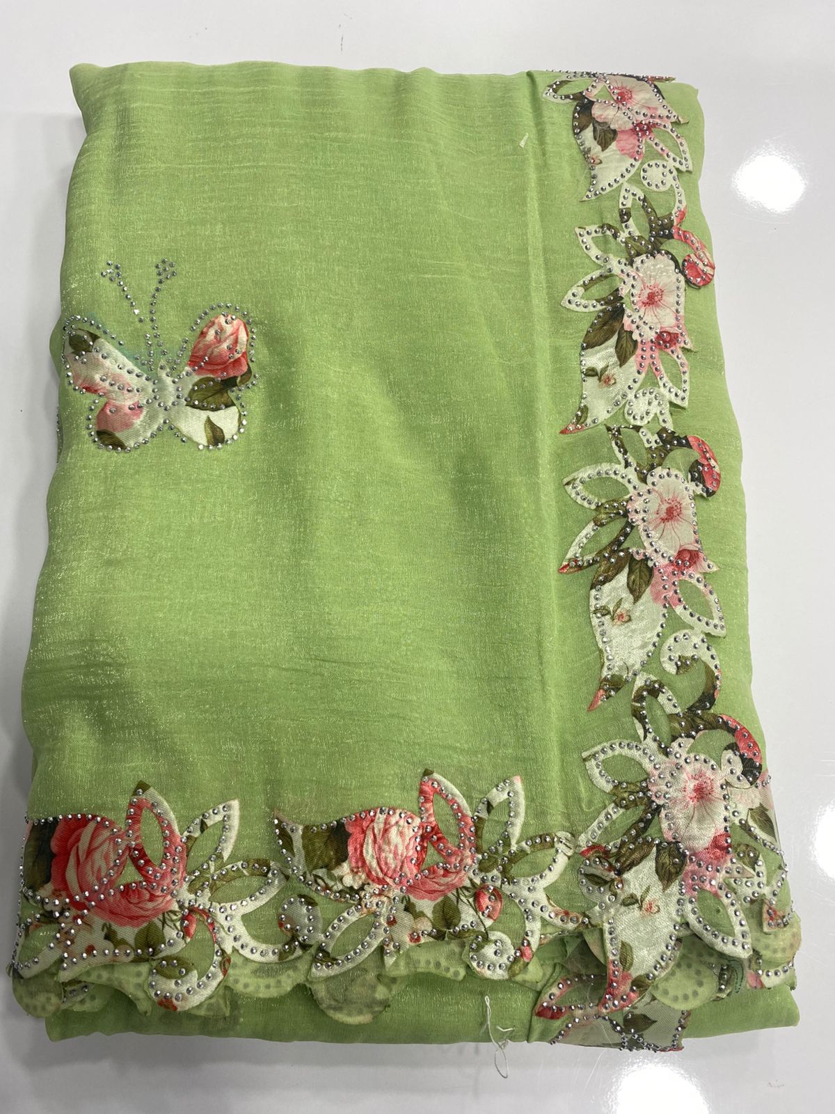 Fancy Butterfly Butta Saree (3099)
