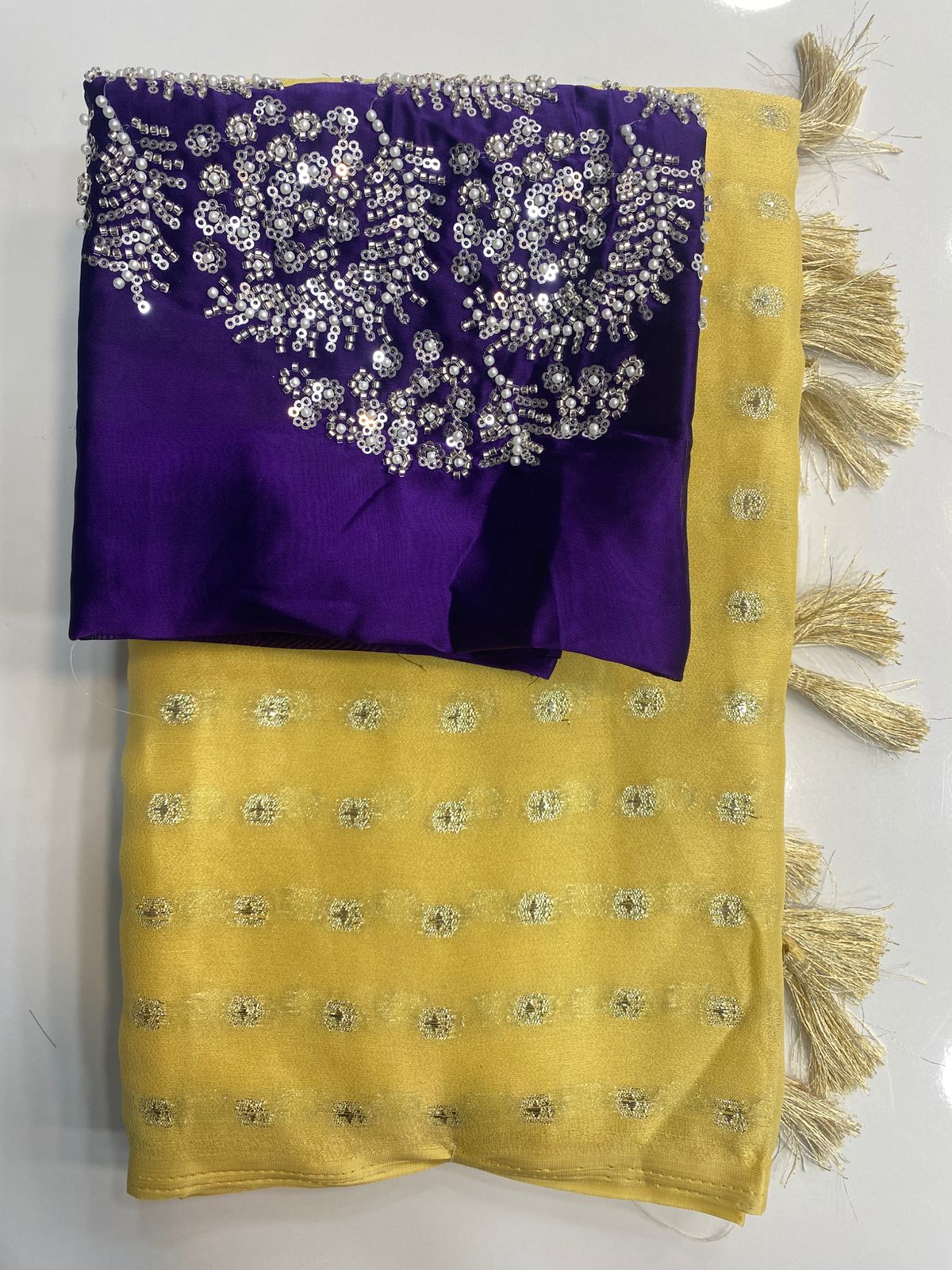 Fancy Georgette Zari Butta Saree (3084)
