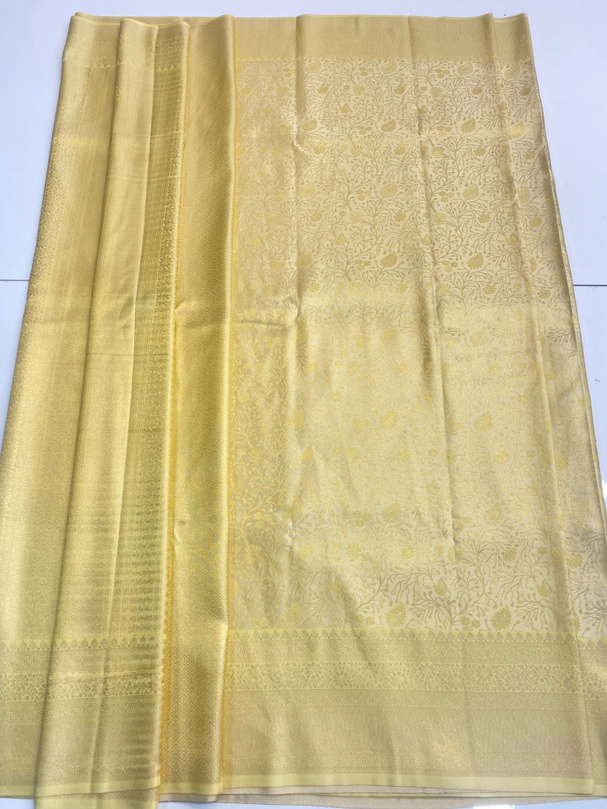 Semi Silk Tissue Broket Satin Saree (3026)