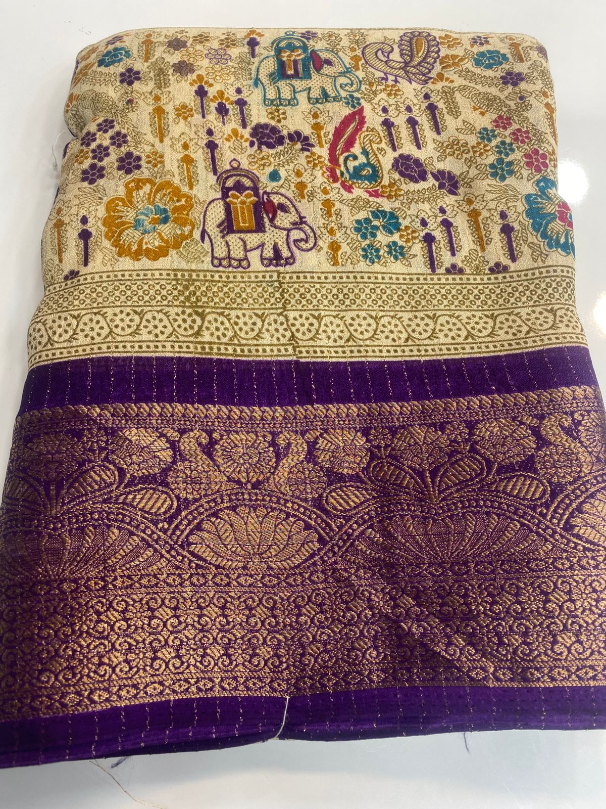 Fancy Georgette Digital Print Saree (3107)