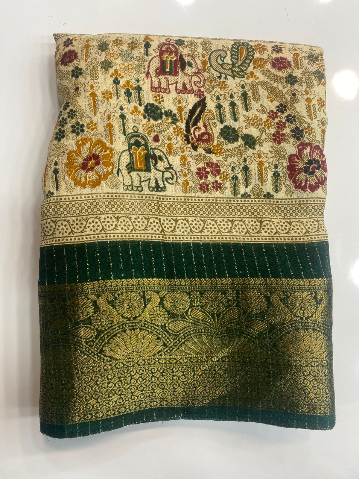 Fancy Georgette Digital Print Saree (3107)