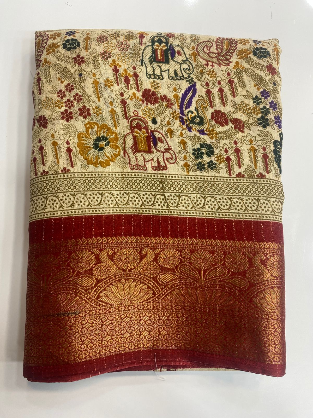 Fancy Georgette Digital Print Saree (3107)