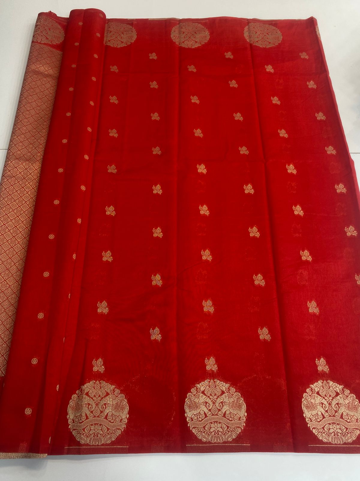 Semi Silk Butta Saree (3037)