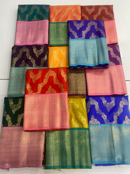 Kanchipuram semi silk saree (3124)