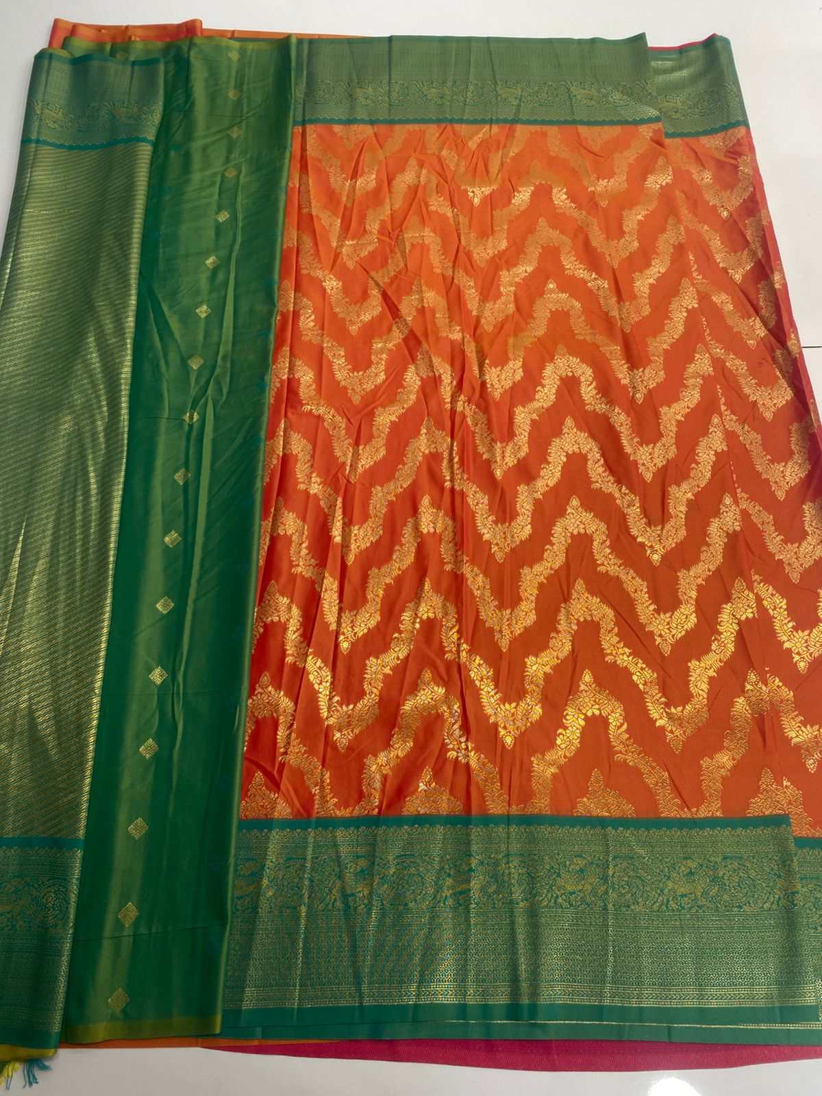 Kanchipuram semi silk saree (3124)