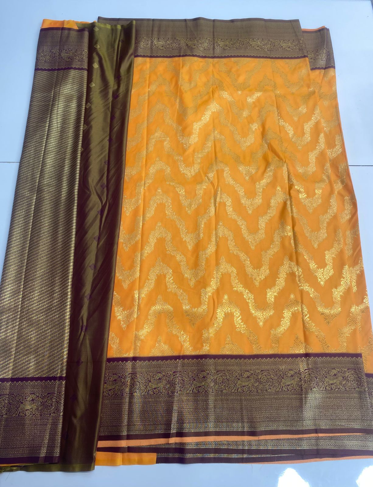 Kanchipuram semi silk saree (3124)