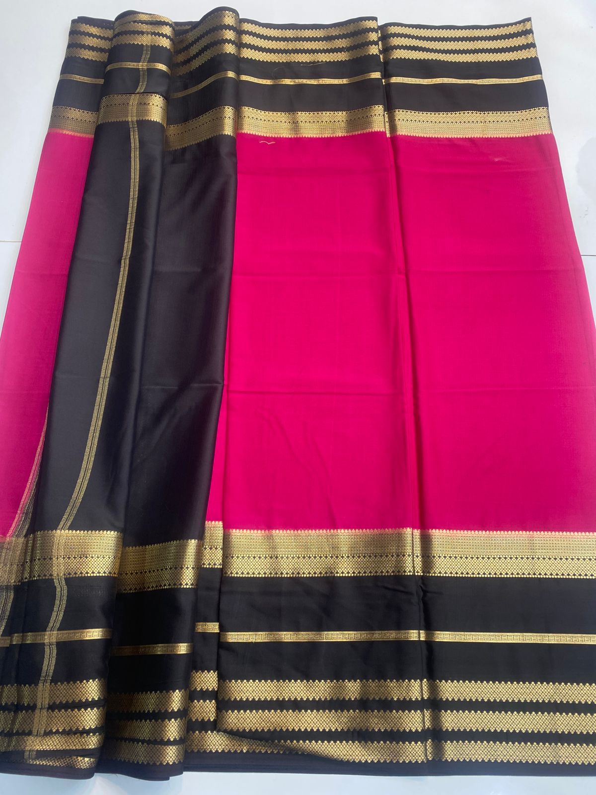 Mysore Crepe Bentex Border Saree (3125)