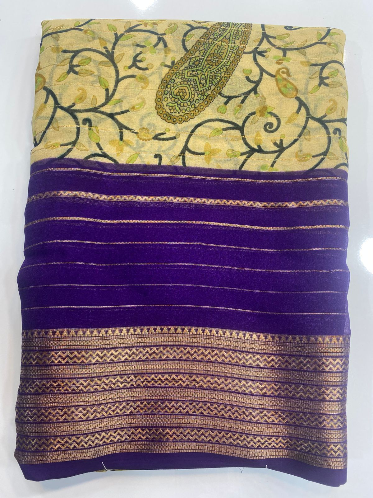 Fancy Georgette Digital Print Saree (3092)