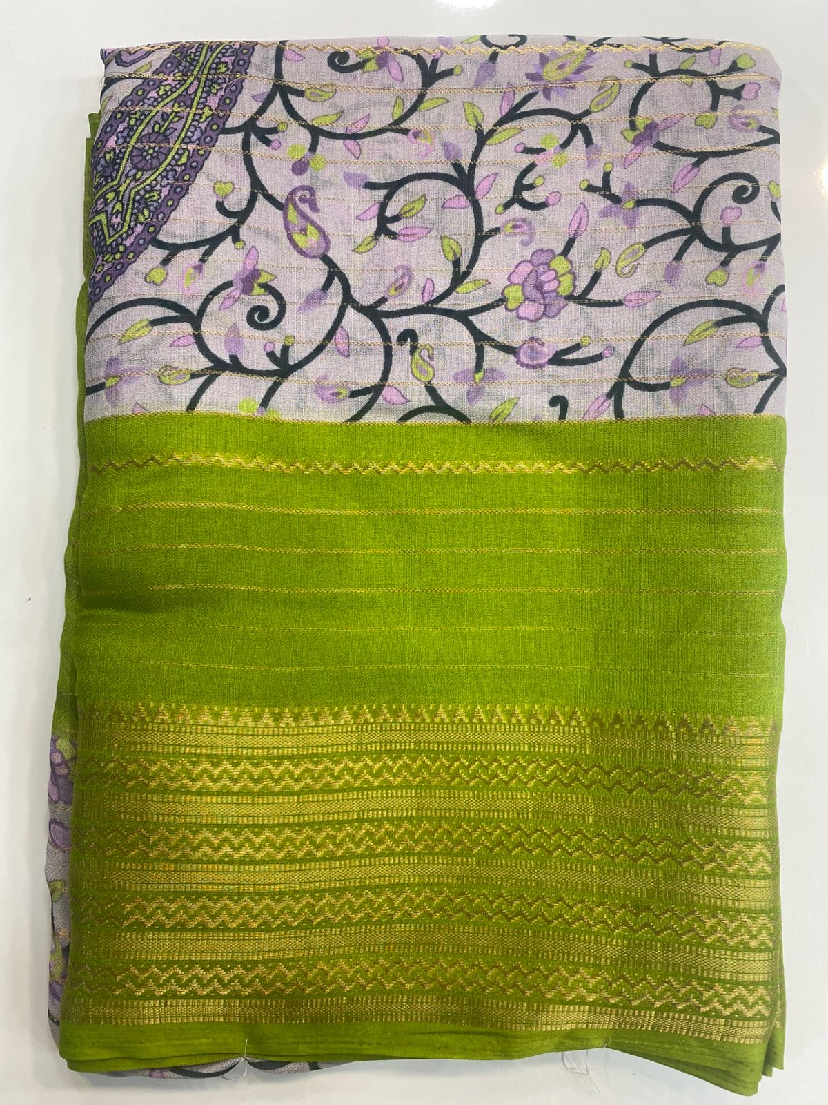 Fancy Georgette Digital Print Saree (3092)