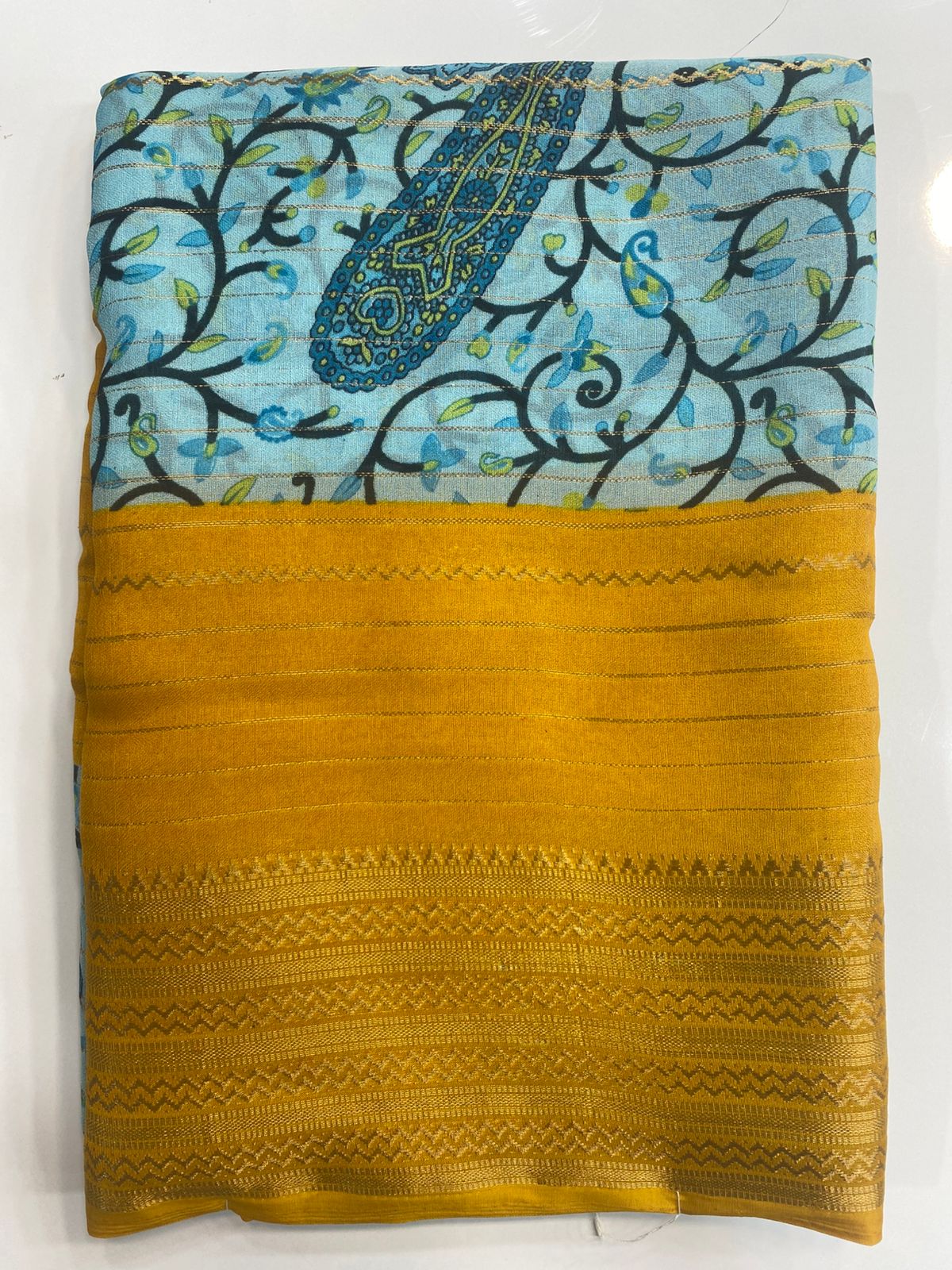 Fancy Georgette Digital Print Saree (3092)