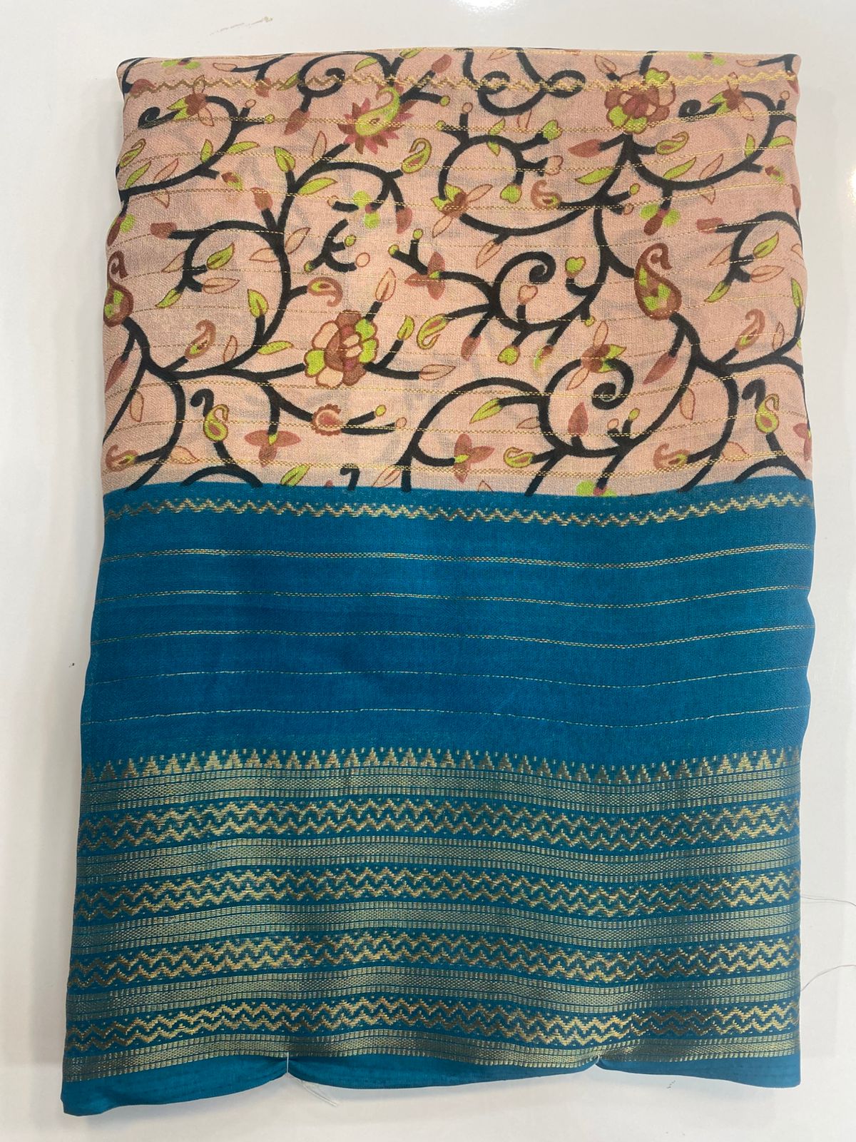 Fancy Georgette Digital Print Saree (3092)