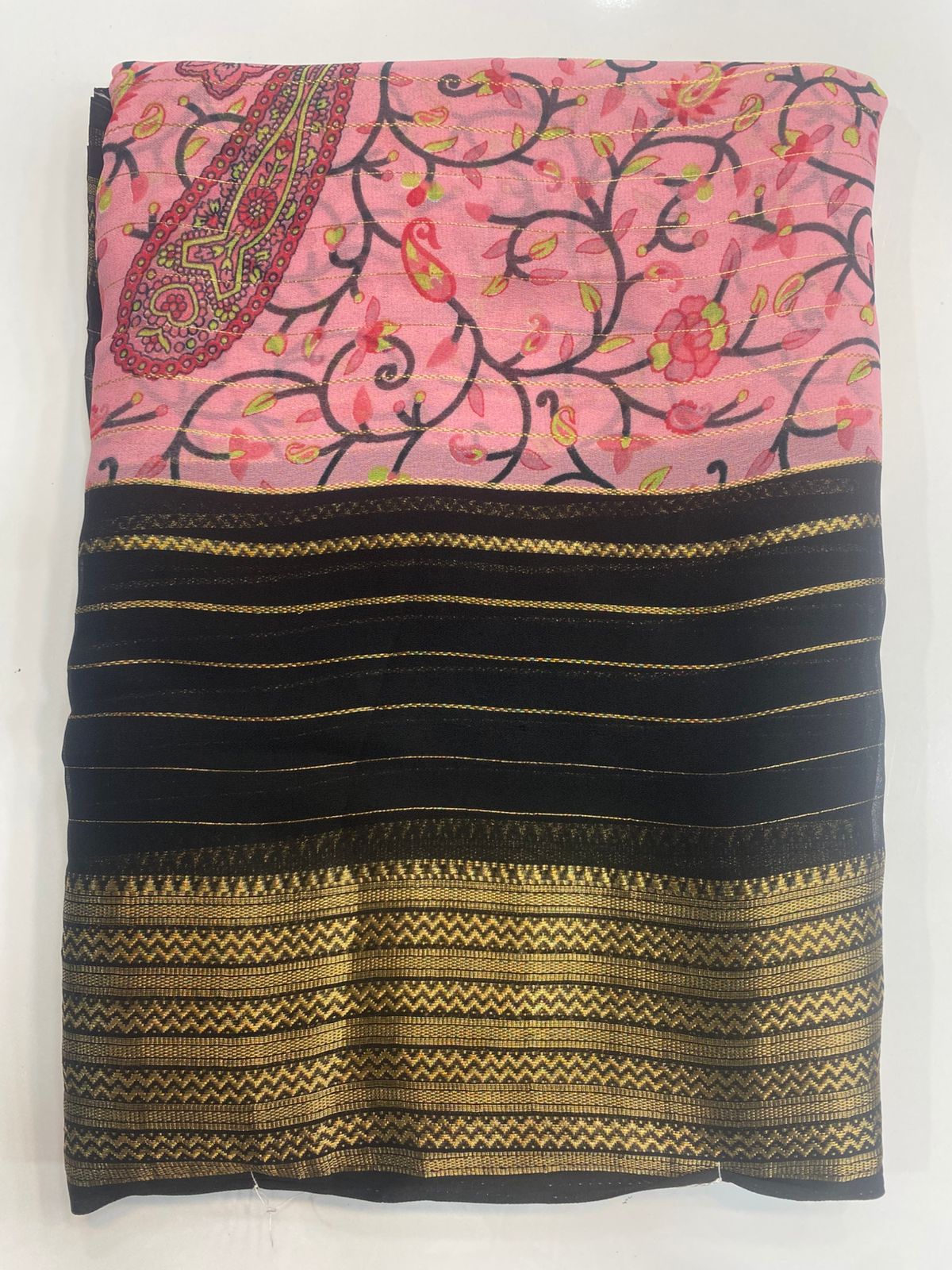 Fancy Georgette Digital Print Saree (3092)
