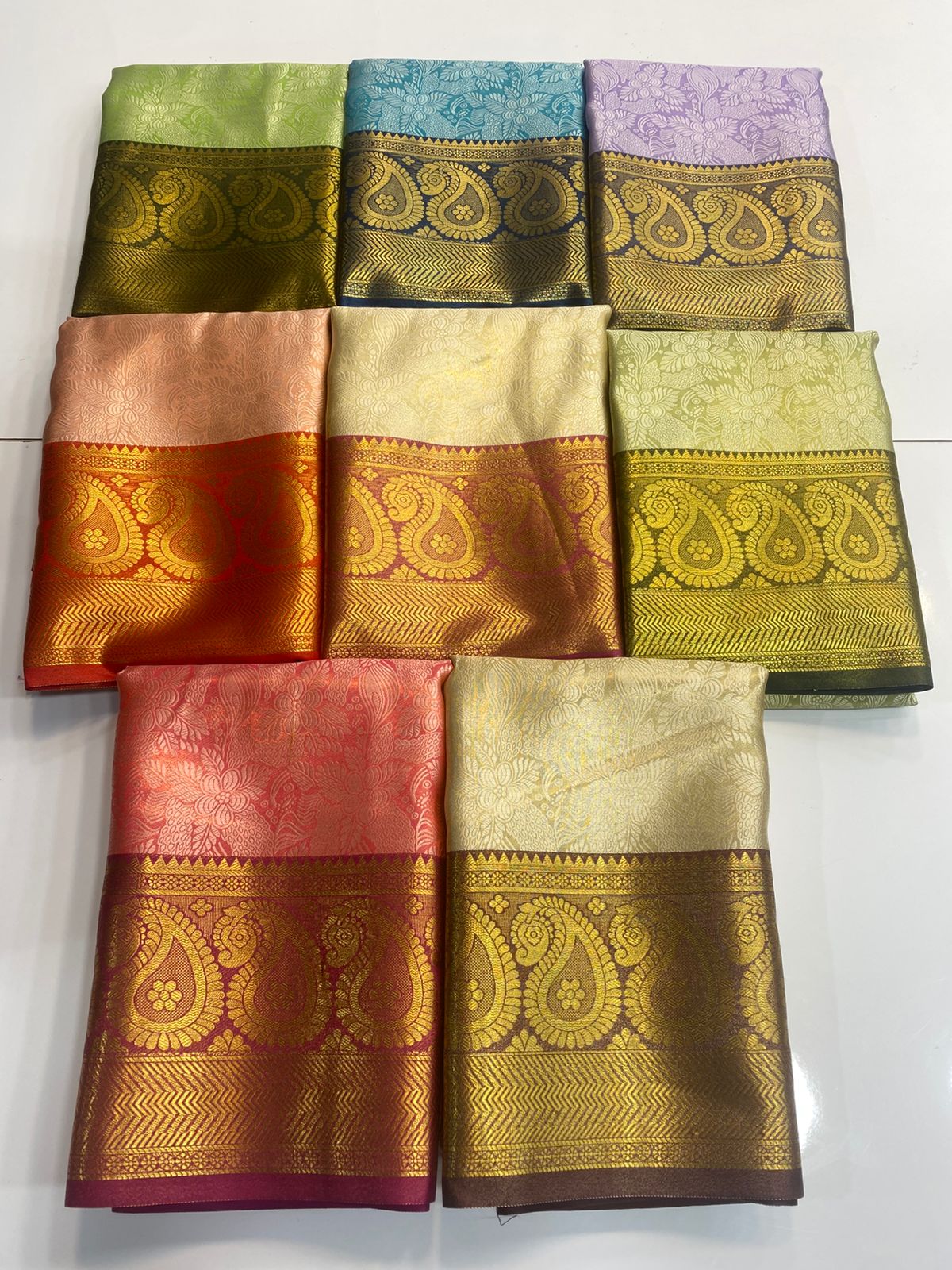 Semi Silk Broket Saree (3128)