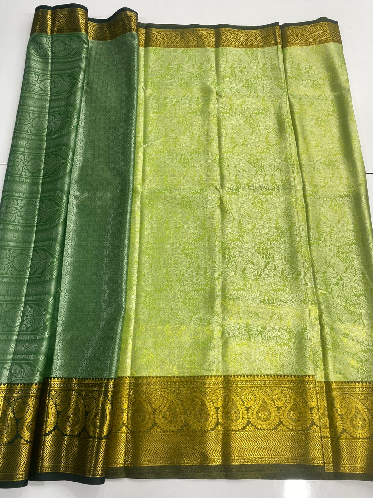 Semi Silk Broket Saree (3128)