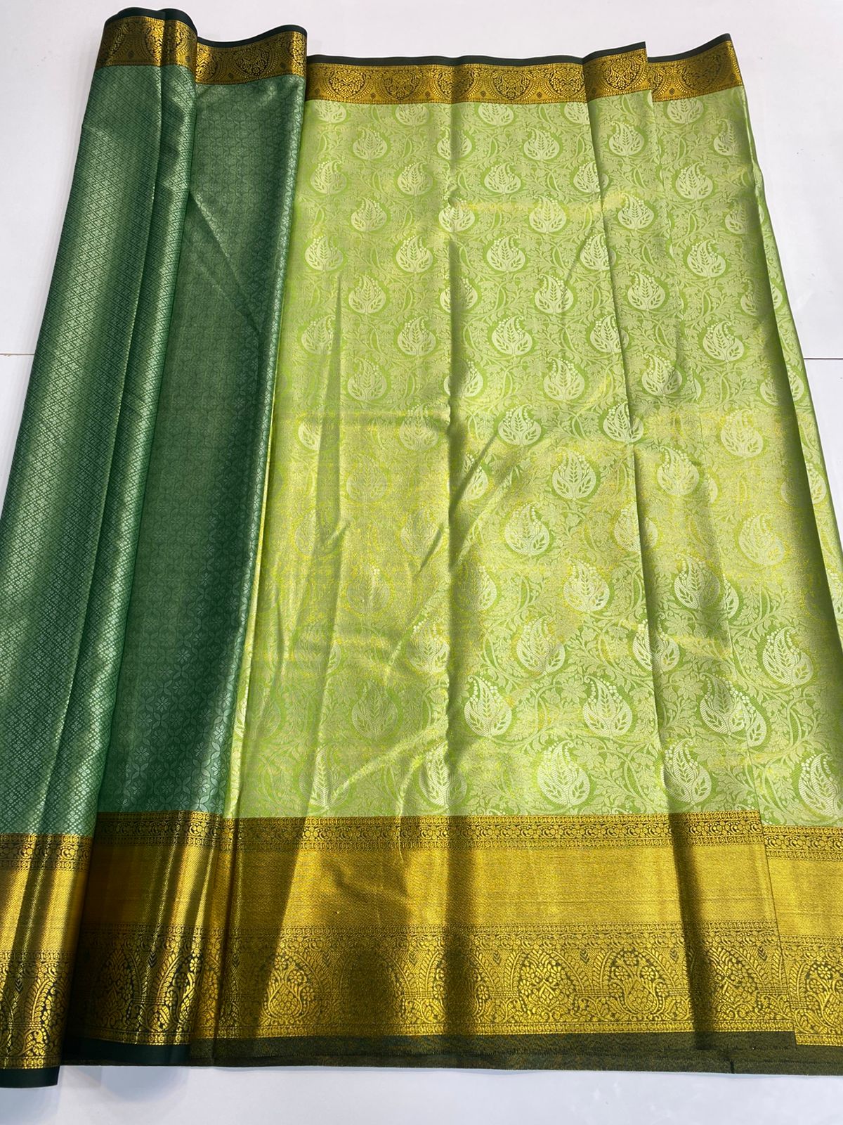 Semi Silk Broket Saree (3128B)