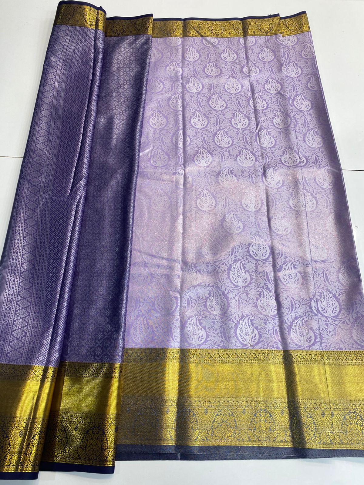 Semi Silk Broket Saree (3128B)