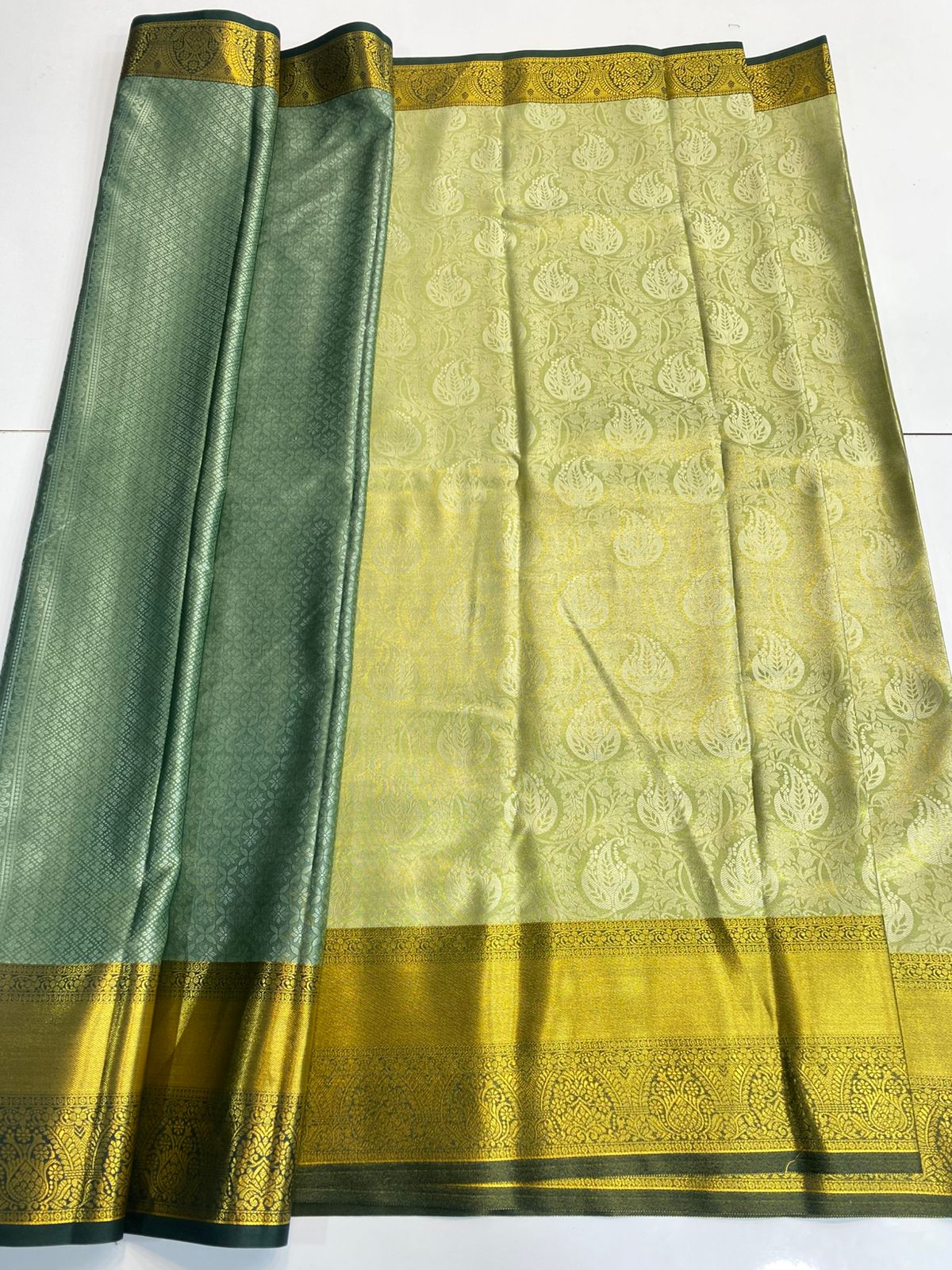 Semi Silk Broket Saree (3128B)