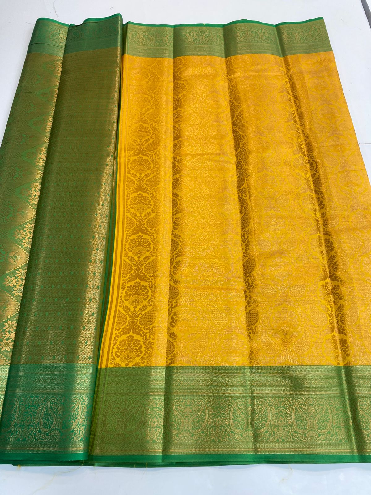 Semi Silk Broket Saree (3113D)